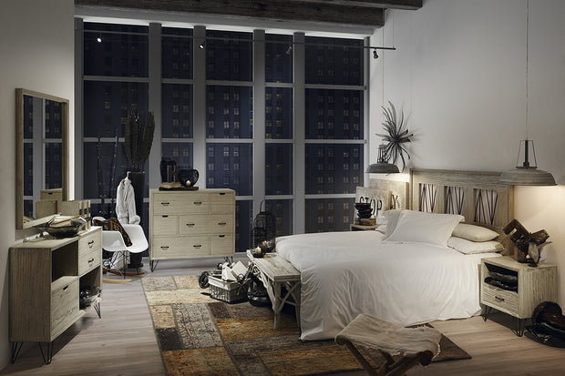 Sideboard mit 6 schubladen Muria Tall Eiche (1)