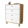 Kommode mit 4 schubladen, Vilamo VL80-217 Weiß (2)