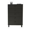 Kommode mit 5 schubladen, Vilamo VL82-338 Tall Schwarz (4)