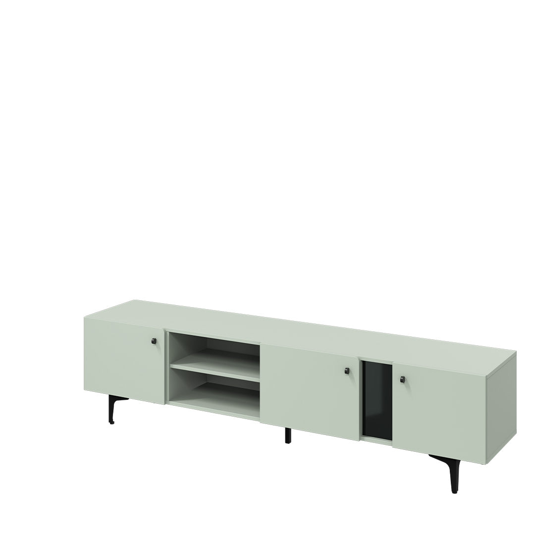 TV-Möbel mit 3 türen, Colours Small CS 05 Matte Grün (1)