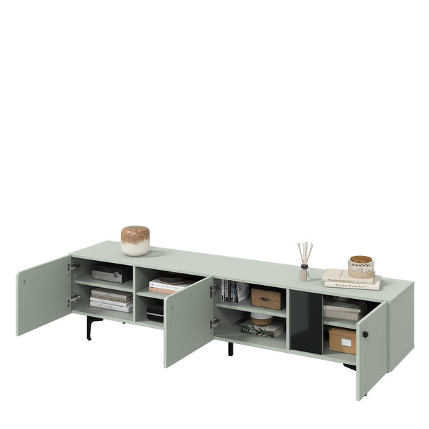 TV-Möbel mit 3 türen, Colours Small CS 05 Matte Grün (2)
