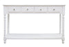 Konsolentisch mit 4 schubladen Blanc Weiß (1)
