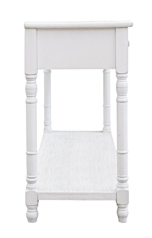 Konsolentisch mit 4 schubladen Blanc Weiß (2)