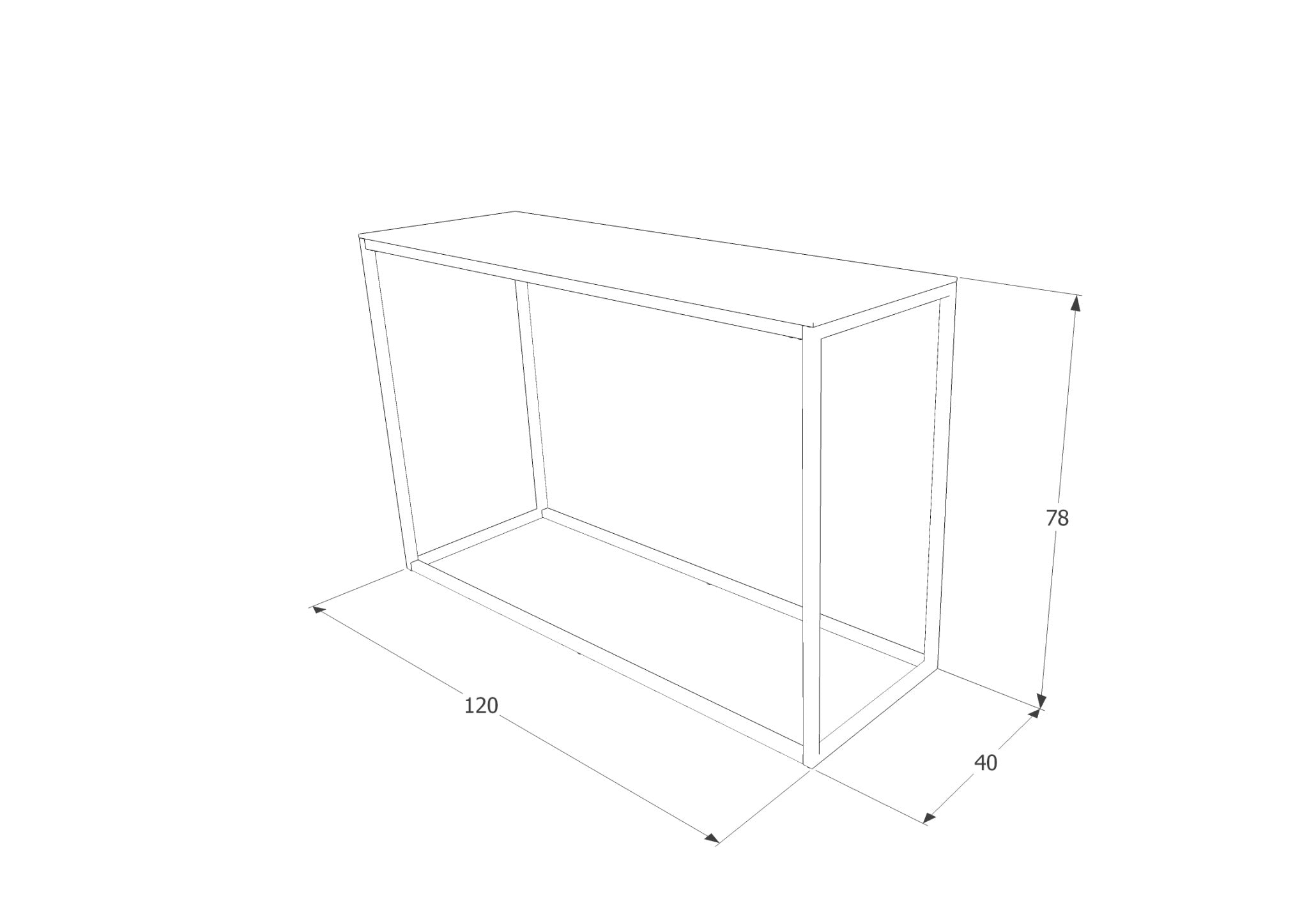 Konsolentisch Hillda C Transparent (1)