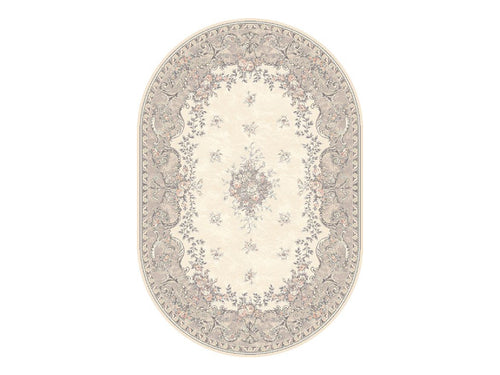 Teppich Wilton Dafne Alabaster Oval Elfenbein