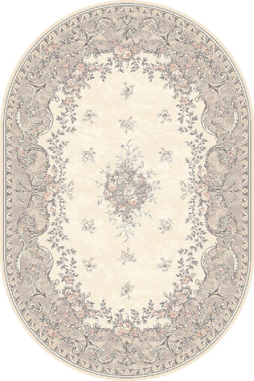 Teppich Wilton Dafne Alabaster Oval Elfenbein (1)