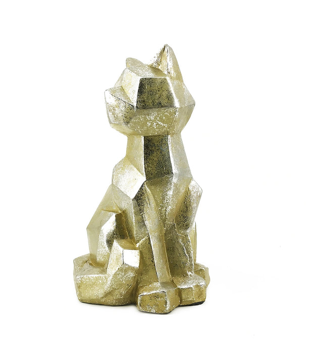 Deko-Objekt Geometric Cat Silber (1)