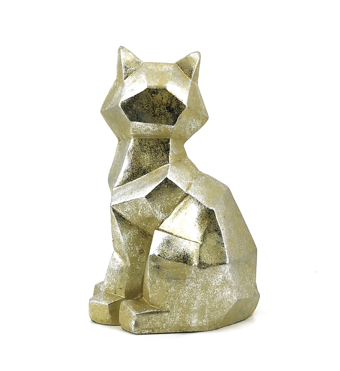 Deko-Objekt Geometric Cat Silber (2)