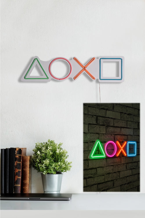 Wanddekoration mit LED LED Play Station Mehrfarben (1)