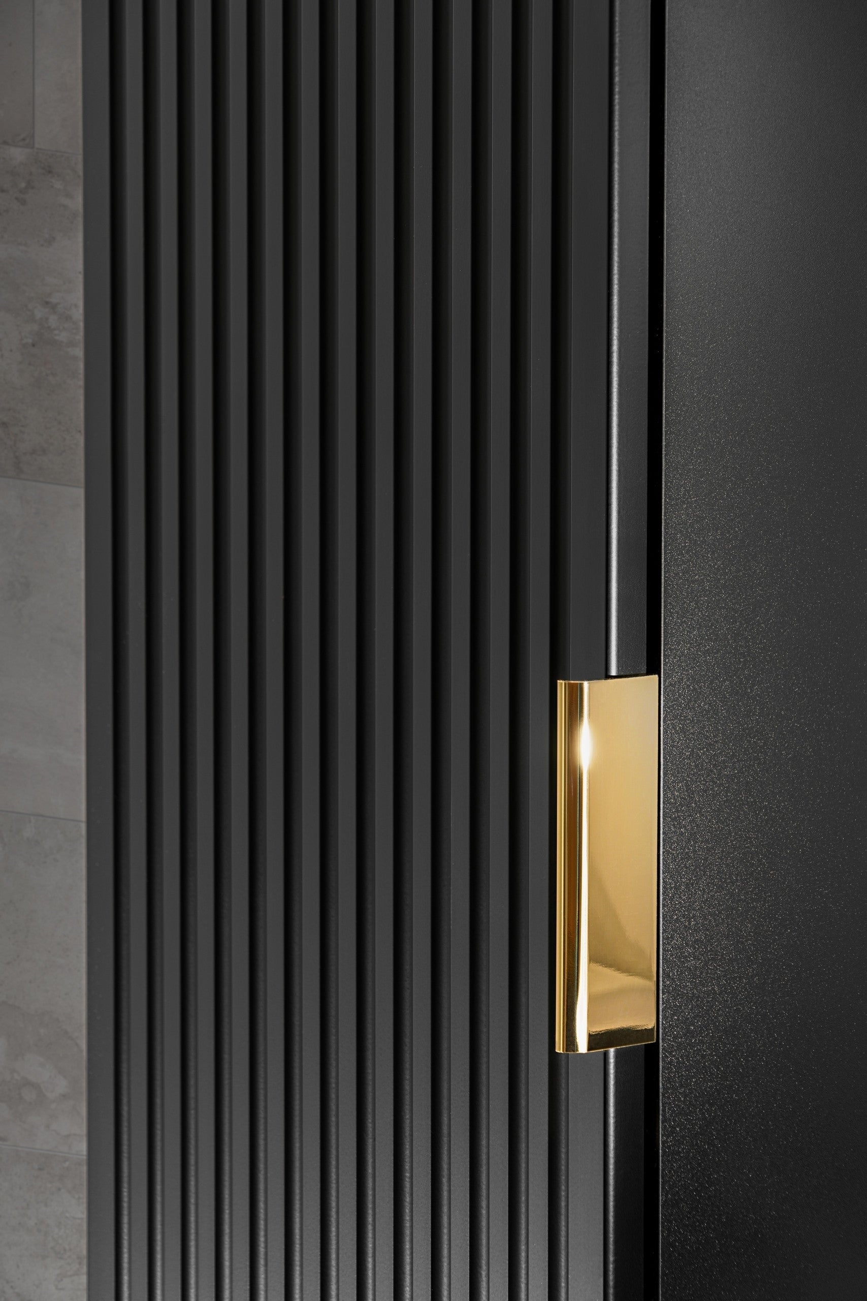 Badmöbel Set Adel Matt Schwarz, 8-teilig (9)