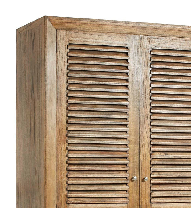 Kleiderschrank mit 1 schublad und 2 türen Merapi Natürlich (4)