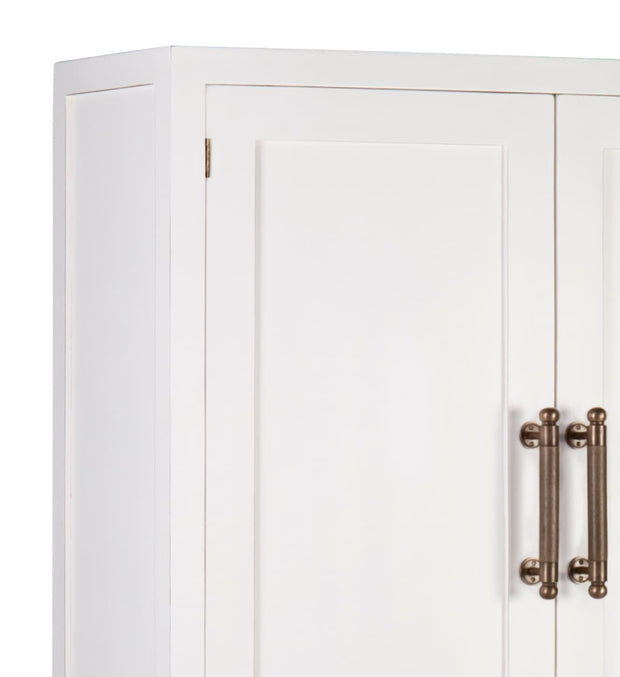 Kleiderschrank mit 4 schubladen und 2 türen Everest Weiß (2)