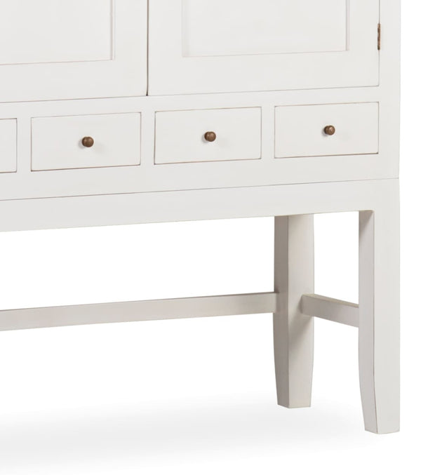 Kleiderschrank mit 4 schubladen und 2 türen Everest Weiß (3)