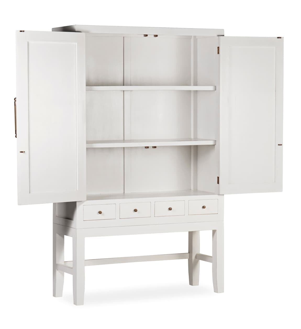 Kleiderschrank mit 4 schubladen und 2 türen Everest Weiß (1)