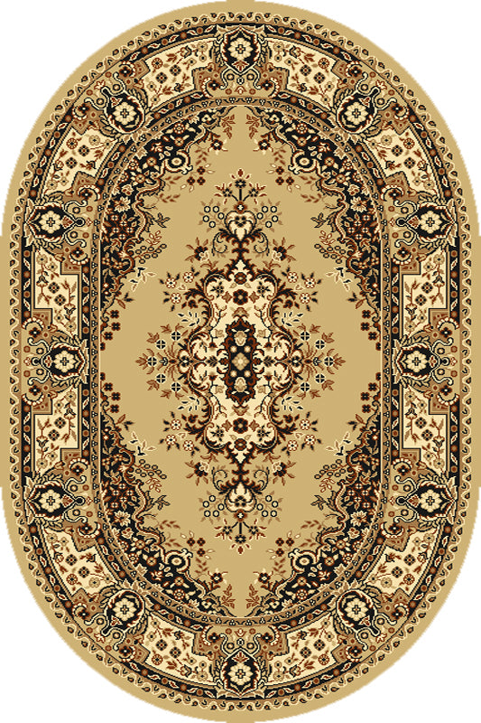 Teppich Wilton Fatima Oval Beige
