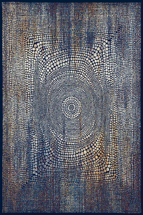 Teppich Wilton Focus Blau