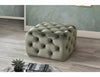 Pouf mit Samtstoff Sophia Grün (1)