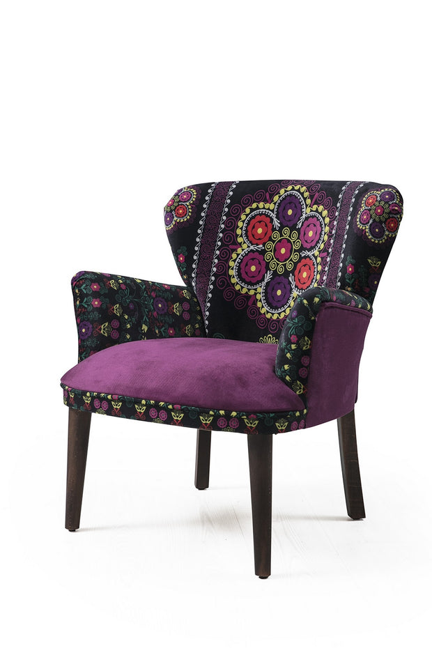 Sessel mit Stoff Etnik Havana Violett
