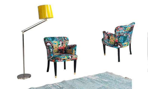 Sessel mit Stoff Frida Mehrfarben (3)