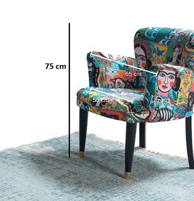 Sessel mit Stoff Frida Mehrfarben (4)