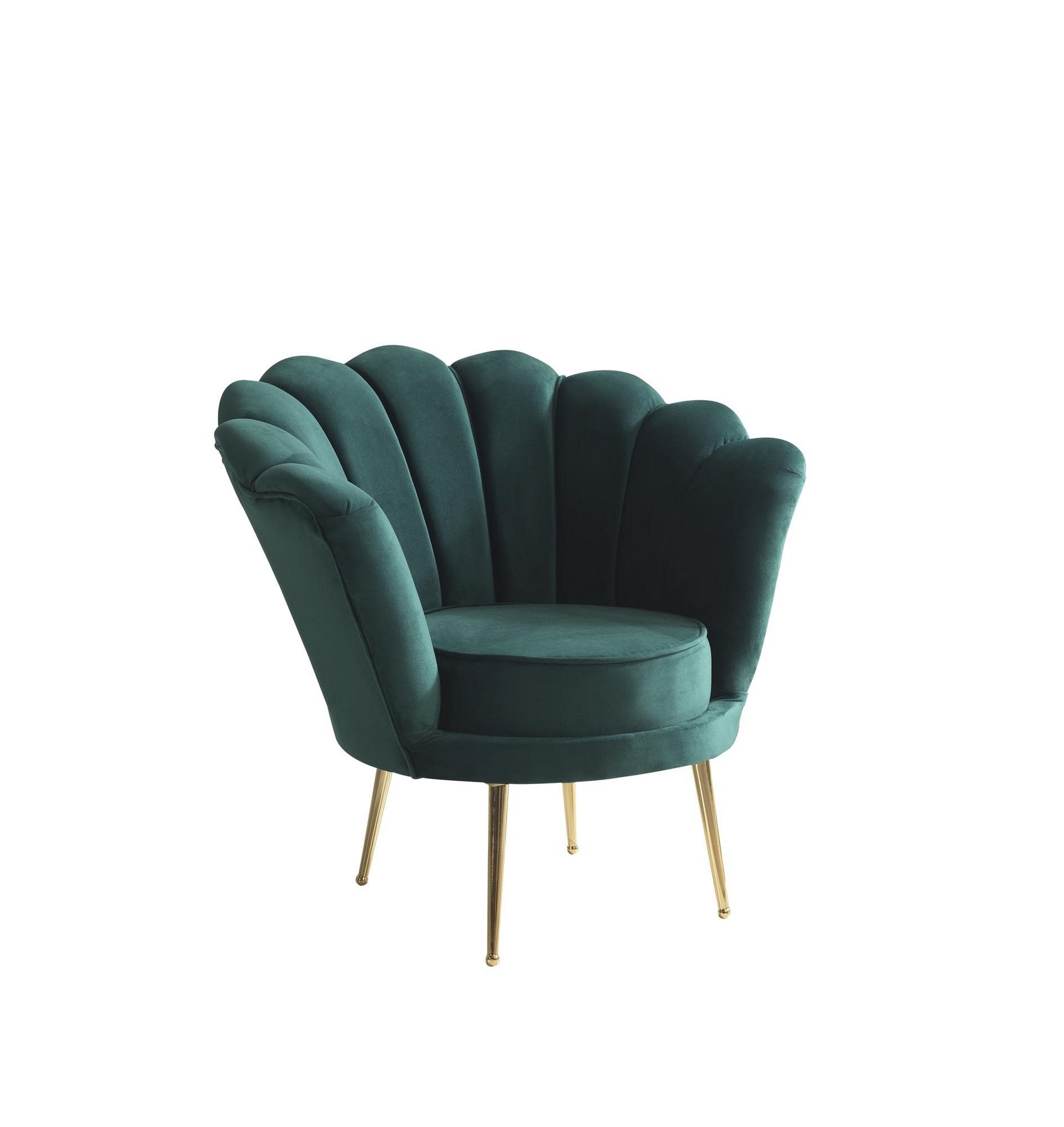 Sessel mit Samtstoff Inci Grün (4)