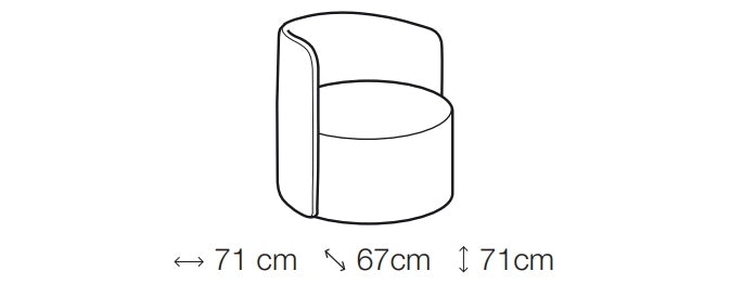 Sessel mit Stoff Isa Blau (3)