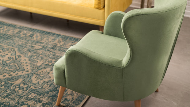 Sessel mit Stoff Karina Grün (3)