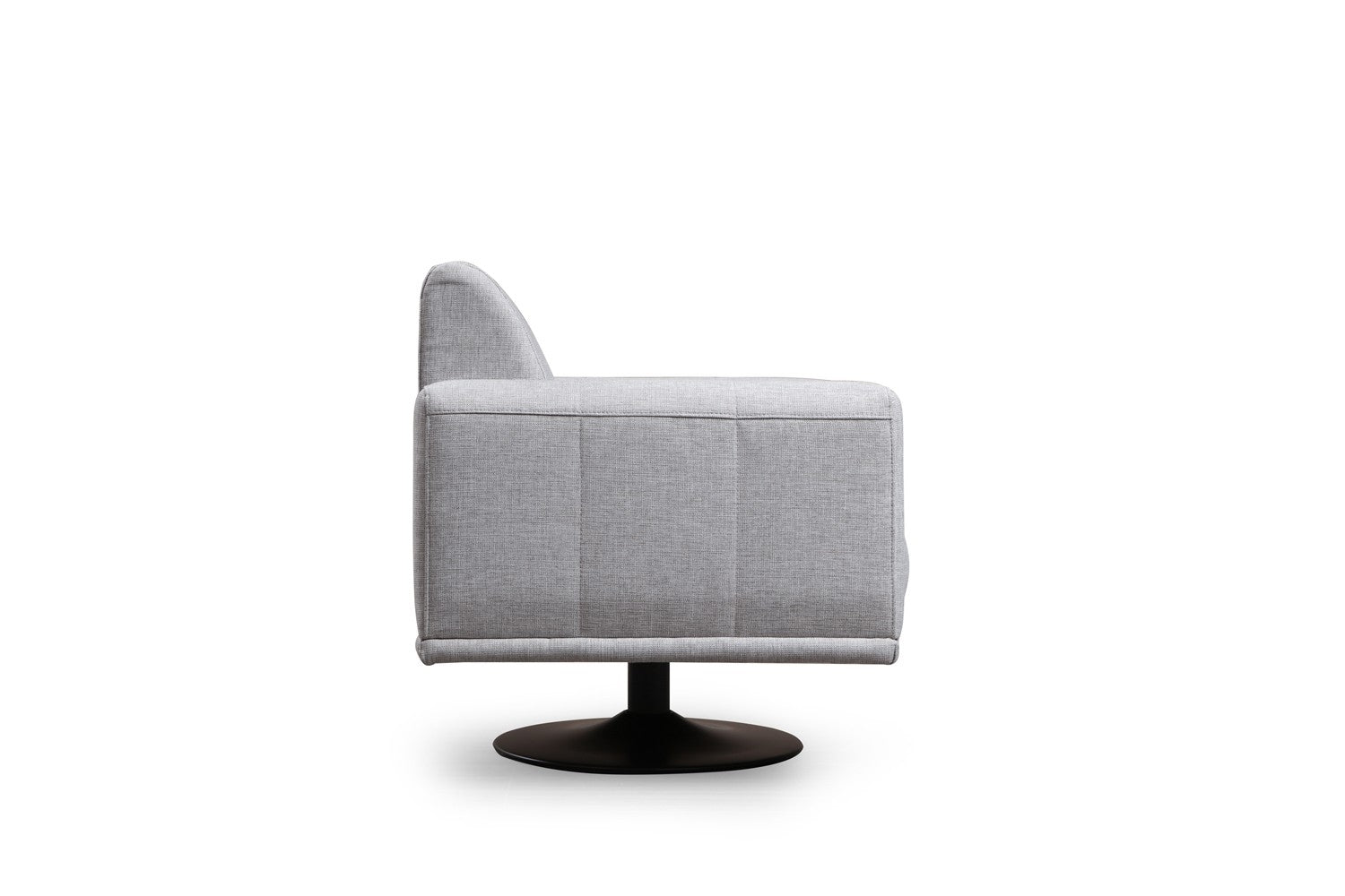 Drehsessl mit Stoff Nikea Grau (4)