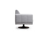 Drehsessl mit Stoff Nikea Grau (4)