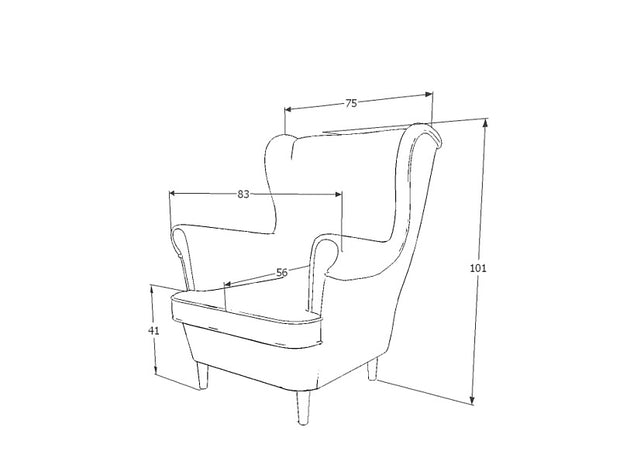 Sessel mit Samtstoff Layne Grau (1)
