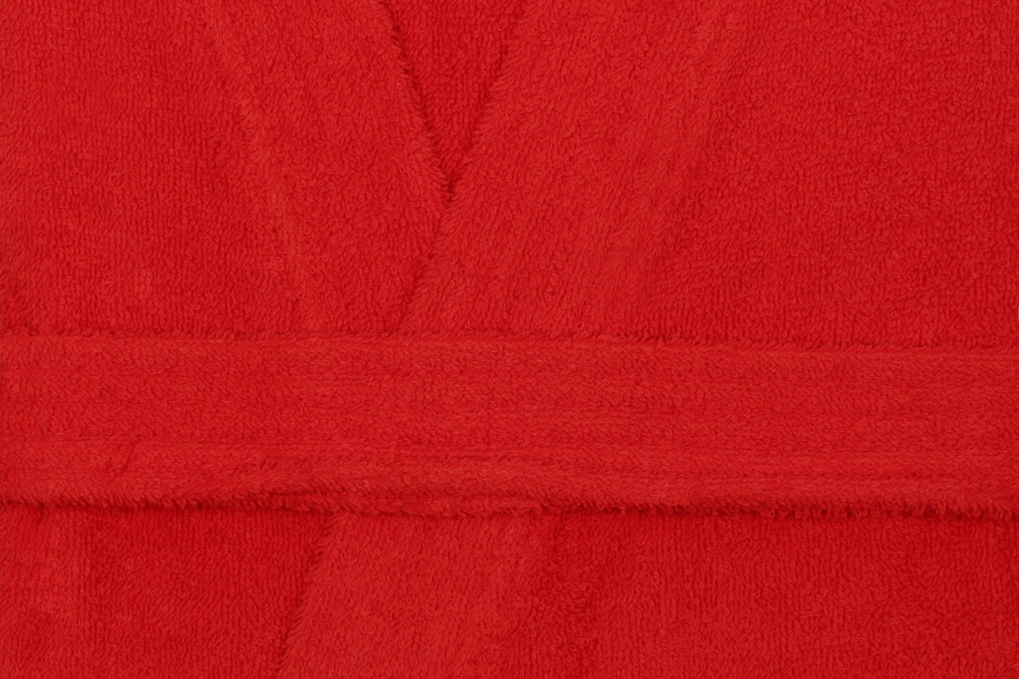 Damen-Bademantel Baumwolle Smart Rot, S / M (5)