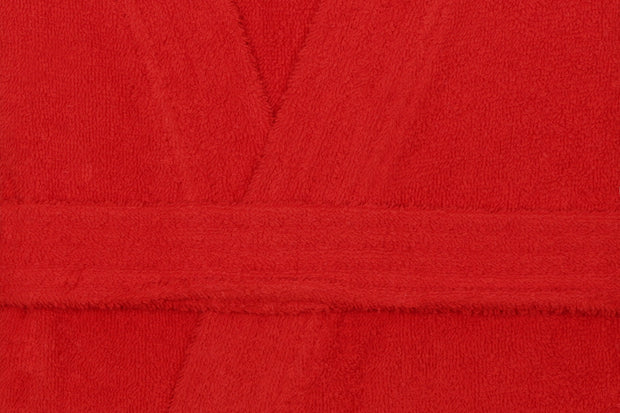 Damen-Bademantel Baumwolle Smart Rot, S / M (5)