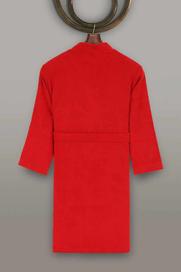 Damen-Bademantel Baumwolle Smart Rot, S / M (1)