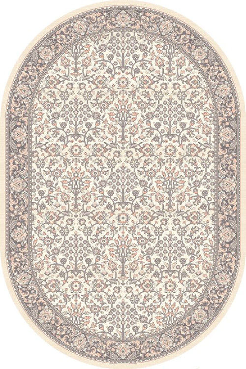 Teppich Wilton Itamar Alabaster Oval Elfenbein