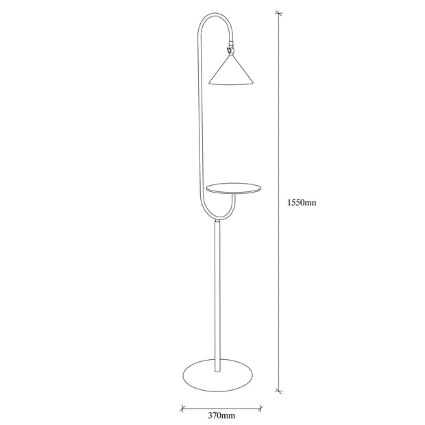 Stehlampe Lik 4021 Schwarz (4)