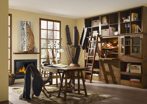 Schreibtisch mit 3 schubladen Star Nussbaum (1)