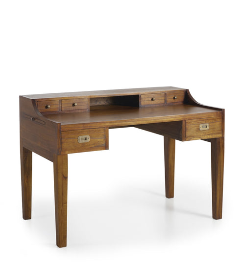 Schreibtisch mit 6 schubladen Star Nussbaum