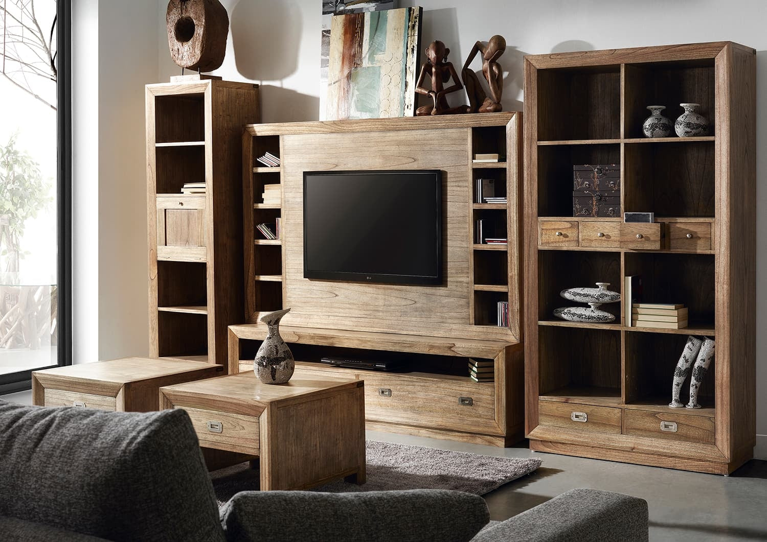 Couchtisch mit 1 schublade Merapi Natürlich (2)