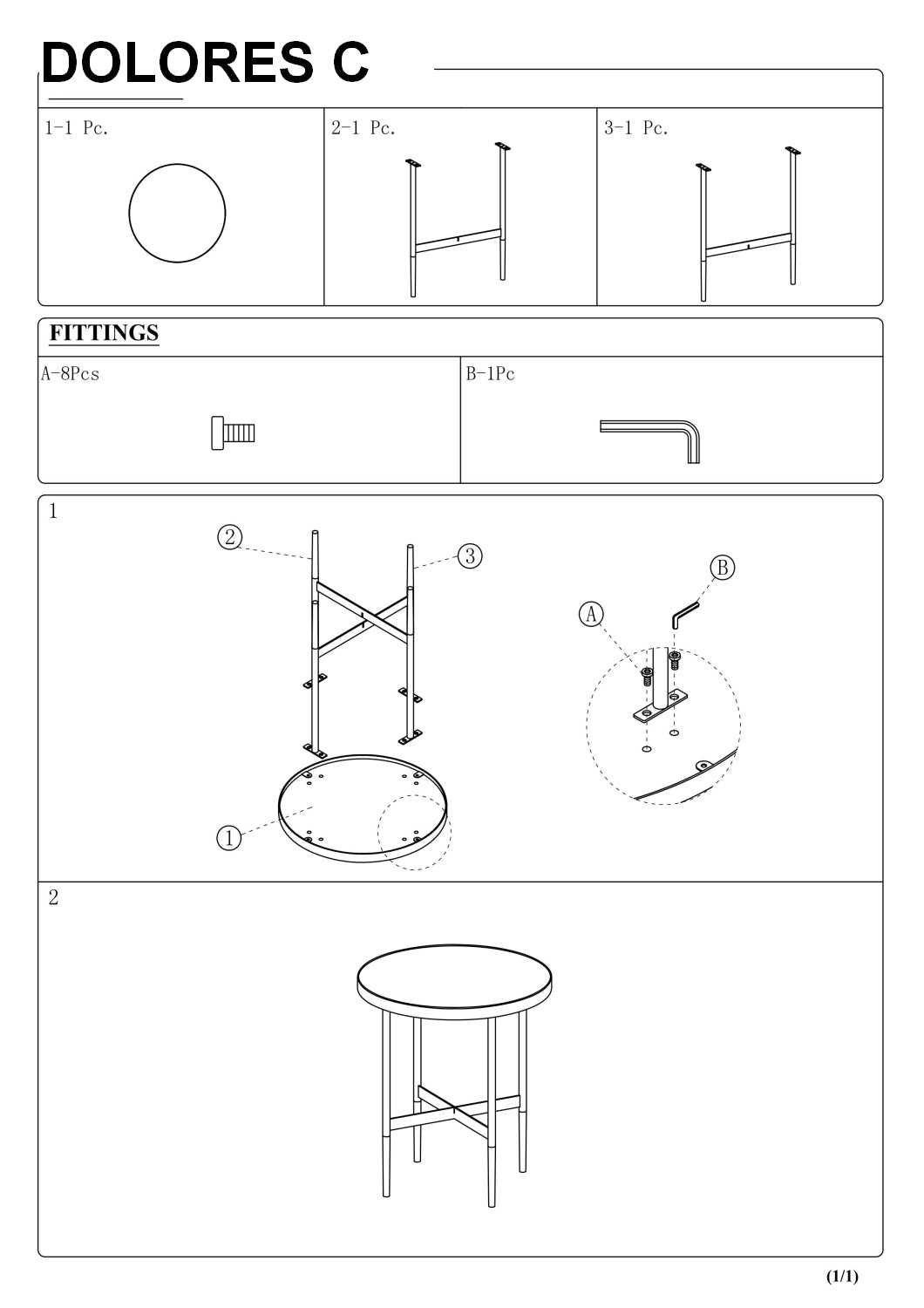 Couchtisch Donnelly C Weiß (2)