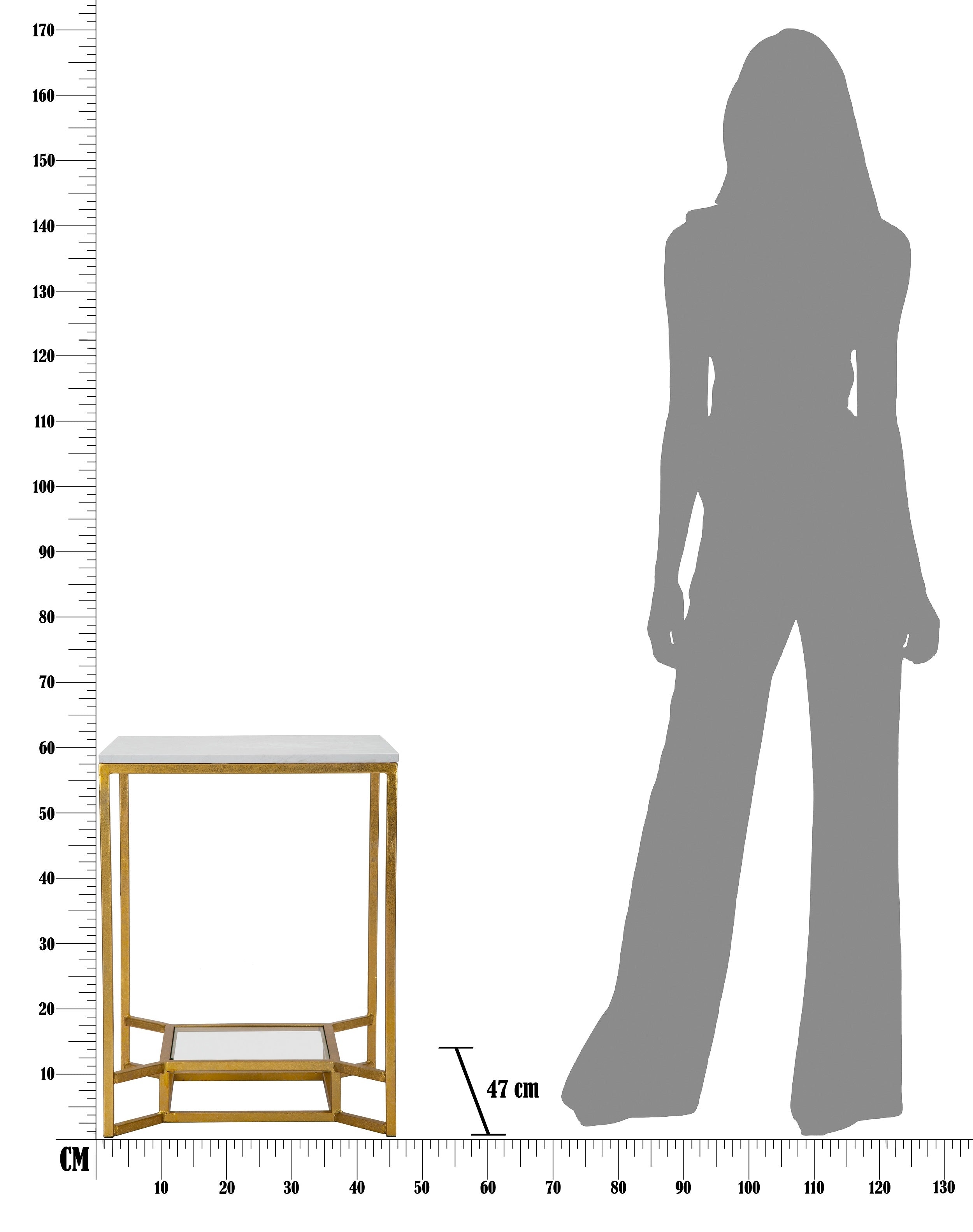 Couchtisch Double Marble Weiß (7)