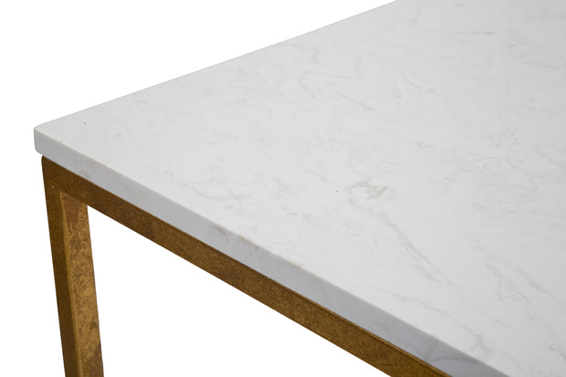 Couchtisch Double Marble Weiß (5)