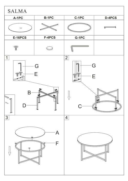 Couchtisch Salome Weiß (1)