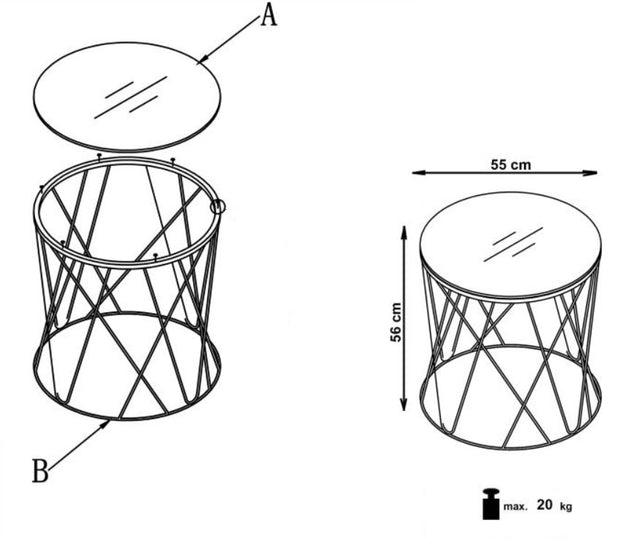 Couchtisch Serra Transparent (6)