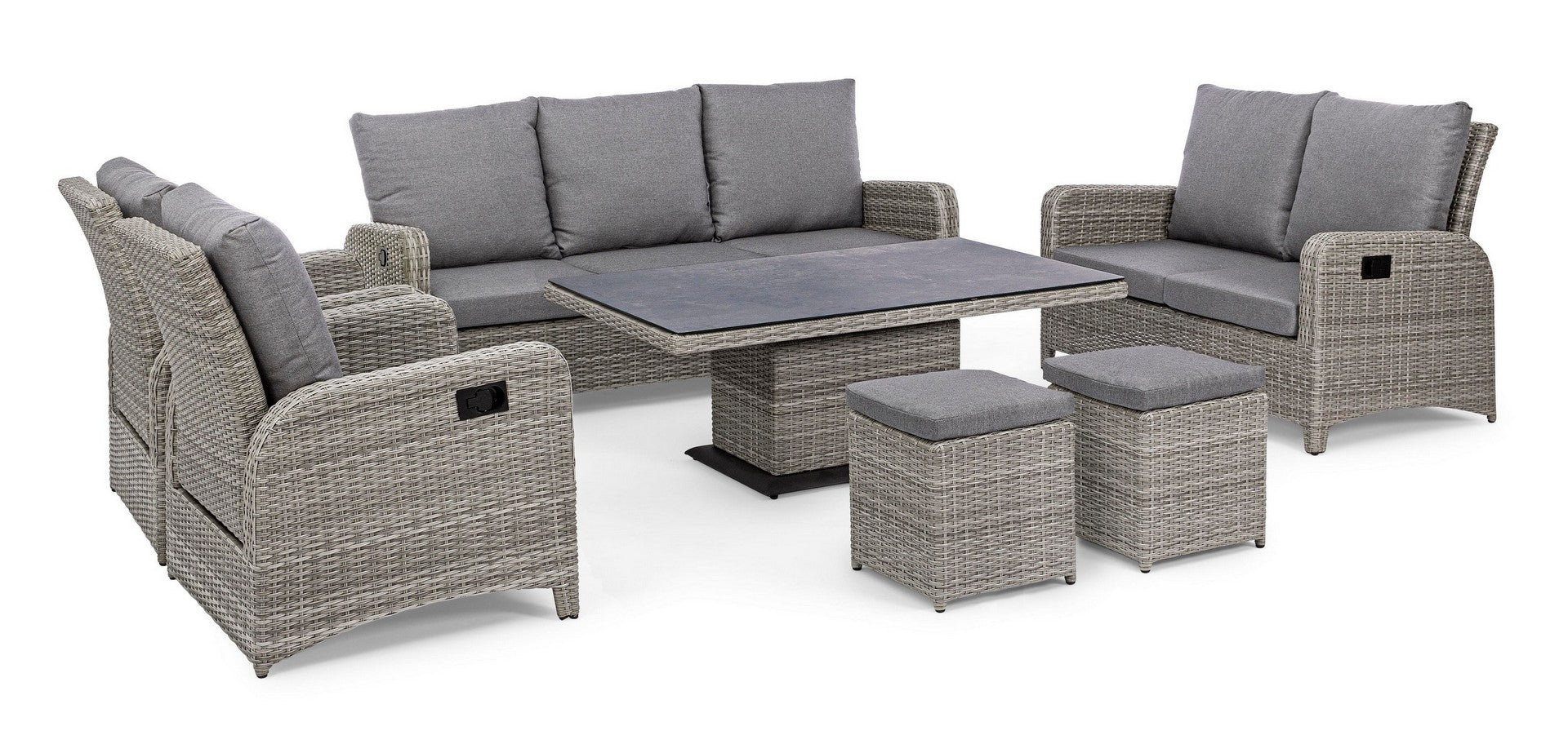 Garten-Couchtische Kentis Grau (4)