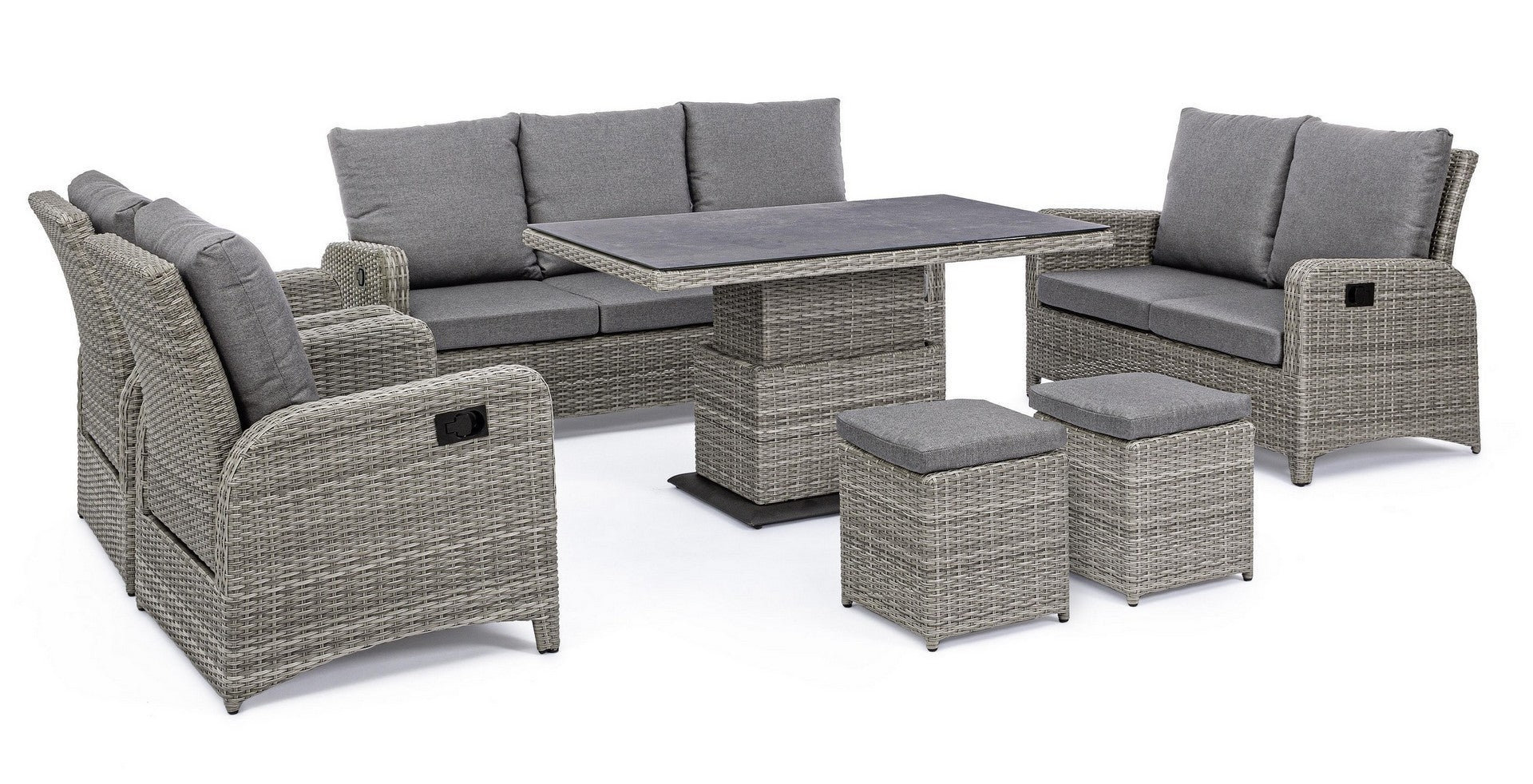 Garten-Couchtische Kentis Grau (5)