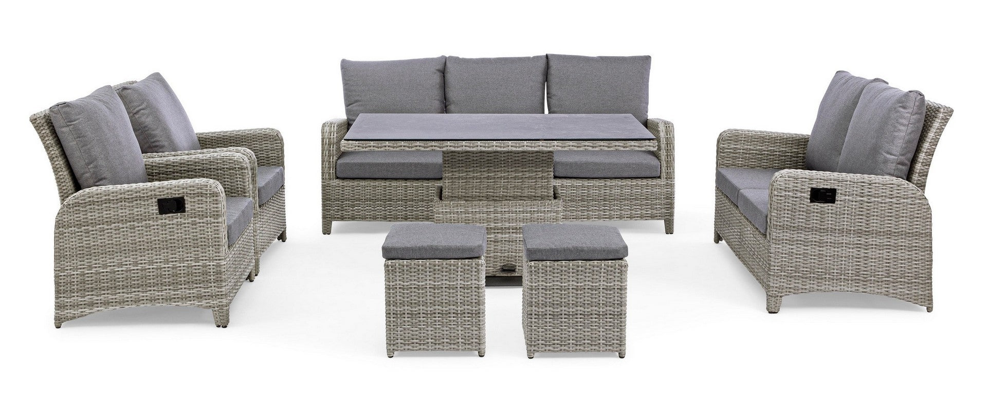 Garten-Couchtische Kentis Grau (7)