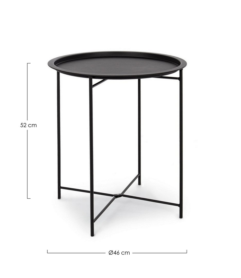 Garten-Couchtische Wissant W-Tray D46 Schwarz (3)