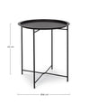 Garten-Couchtische Wissant W-Tray D46 Schwarz (3)