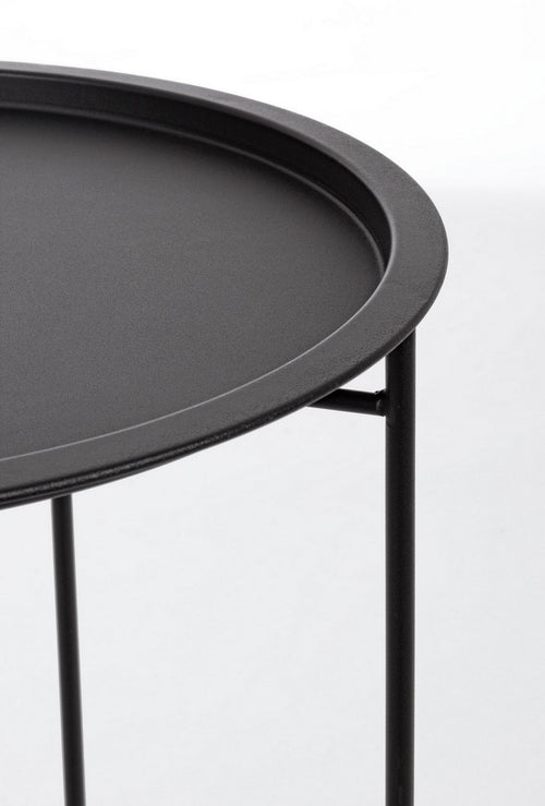 Garten-Couchtische Wissant W-Tray D46 Schwarz (1)