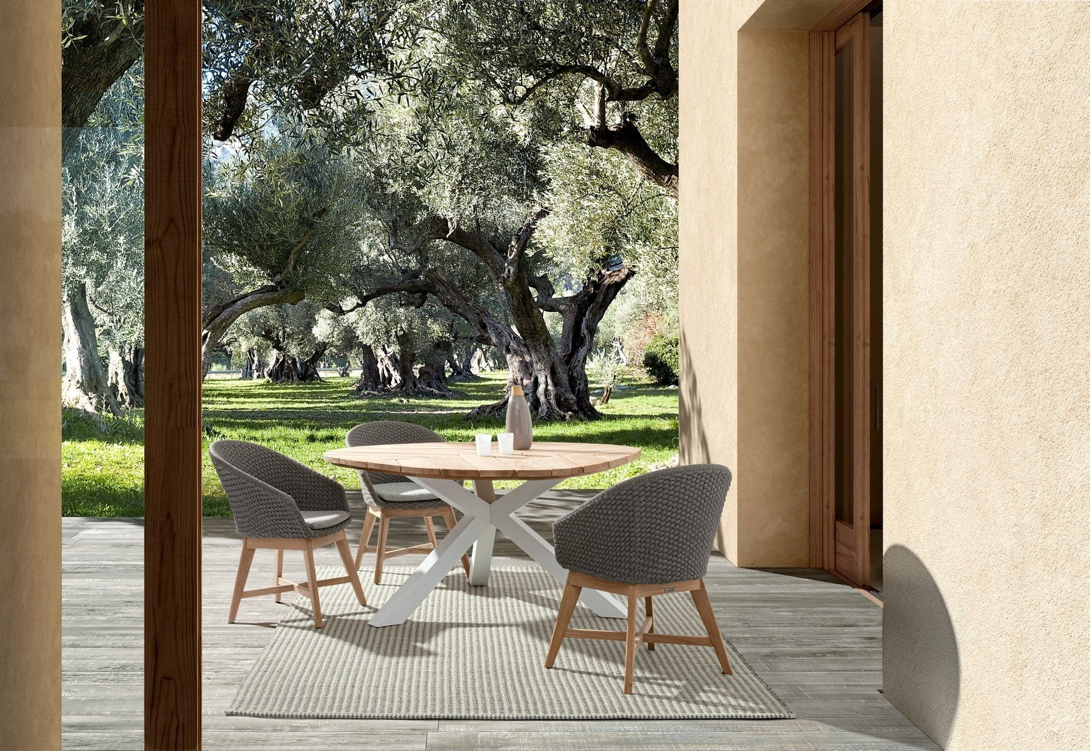 Gartentisch Palmdale Natürlich (2)